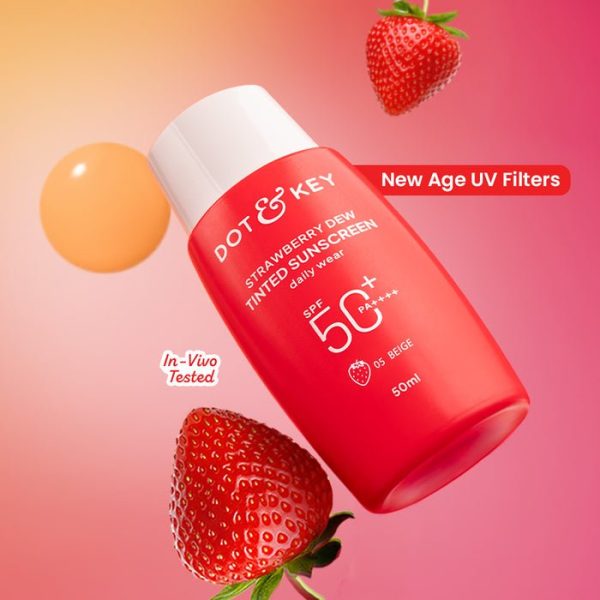 Dot & Key Skincare Strawberry Dew Tinted Sunscreen Beige  - 50 ml (All Skin Types)