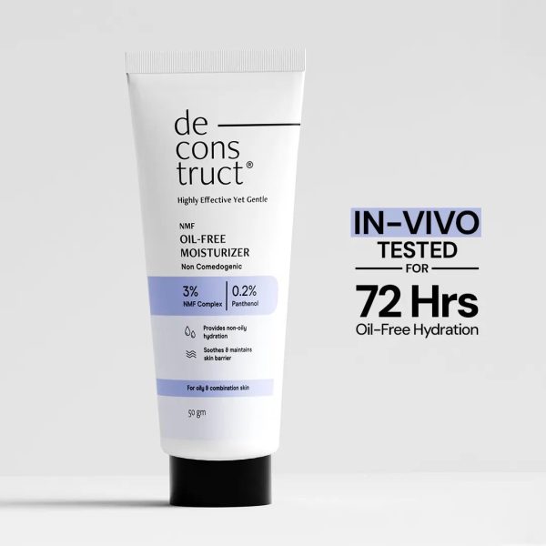 De Construct Oil-Free Moisturizer for Oily Skin – 3% NMF Complex + 0.2% Panthenol 50g