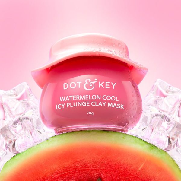 Dot & Key Watermelon Cool Icy Plunge Clay Mask-70g (Oily, Combination & Normal Skin)