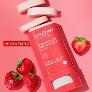 Dot & Key Strawberry Sunscreen Stick, In-Vivo Tested SPF 50+ 20g (All Skin Types)