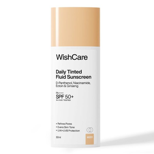 WishCare Daily Tinted Fluid Sunscreen
In-Vivo tested SPF 50 PA++++ Broad Spectrum Protection | 50 ml (M201)