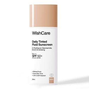 WishCare Daily Tinted Fluid Sunscreen
In-Vivo tested SPF 50 PA++++ Broad Spectrum Protection | 50 ml (M203)