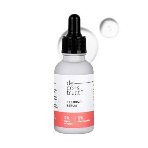 De Construct Clearing Serum with 5% Niacinamide & 2% Alpha Arbutin| 4-in-1 Multi-Benefit | Clinically Tested (30ml)