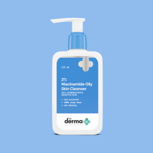 The Derma Co 2% Niacinamide Oily Skin Cleanser for Sensitive, Oily & Combination Skin 125 ml Non-Irritant | 100% Soap-Free | Non-Drying | Gently Cleanses Makeup
Soap-Free, Non-Irritant & Doesn't Dry Skin