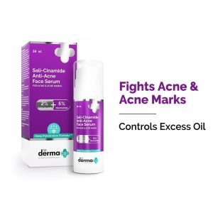 The Derma Co Sali-Cinamide Anti-Acne Serum with 2% Salicylic Acid & 5% Niacinamide - 30ml
Clears Acne, Fades Acne Marks & Unclogs Pores