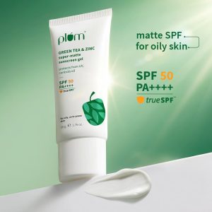 Plum Green Tea & Zinc Super-Matte SPF 50 Sunscreen Gel For Oily & Acne-Prone Skin (50g)