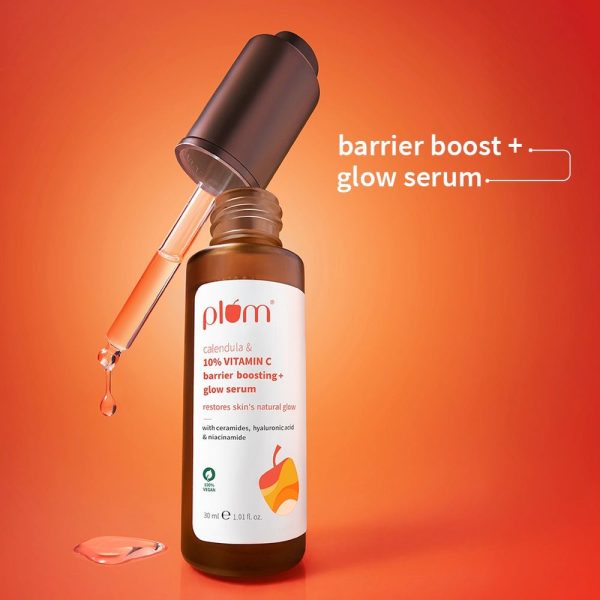 Plum 10% Vitamin C & Calendula Barrier Boosting + Glow Serum (30ml)