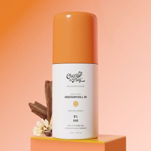 Chemist At Play 5% AHA Underarm Roll-On with Lactic Acid for Odour Control (Woody Musk) - 40 ml