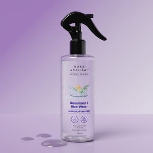 Bare Anatomy Rosemary & Rice Water Hair Growth Spray for Hair Growth & Thickness - 200 ml