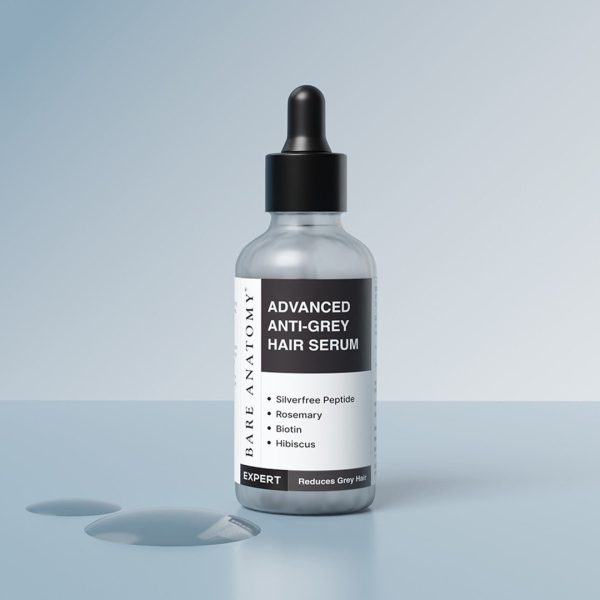 Bare Anatomy Advanced Anti-Grey Hair Serum with Silverfree Peptide, Rosemary & Biotin - 50 ml