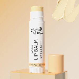 Natural Lip Balm for Chapped & Pigmented Lips | SPF 50 PA++++ & Kojic Acid | 4.5 gm