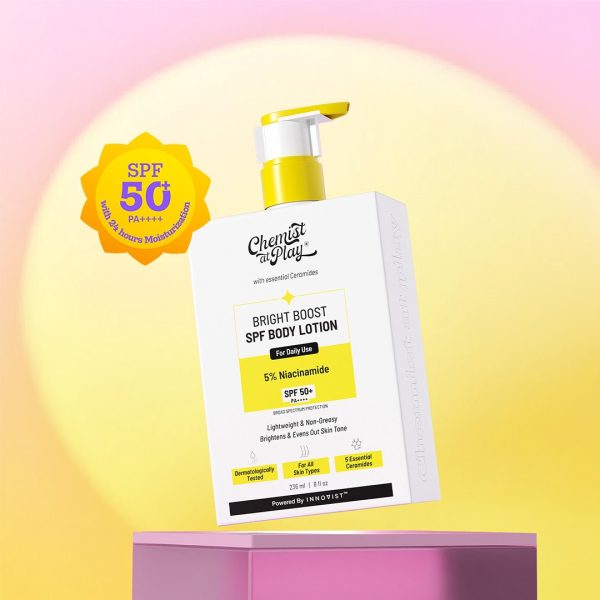 2026/05/1000152227.jpg Chemist At Play Bright Boost SPF Body Lotion with Niacinamide & SPF 50+ | 236 ml