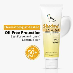 FixDerma Shadow SPF 50+ Gel Sunscreen | Perfect for all-season sun protection with SPF 50+ (75g)