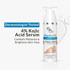 FixDerma Skarfix-TX De-Pigmentation & Brightening Face Serum | Treat pigmentation & dark spots with 3% Tranexamic acid (30ml)