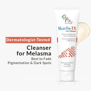 FixDerma Skarfix-TX Face Cleanser | Face wash for pigmented skin to reduces dark spots (75g)