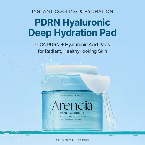 Arencia PDRN + Hyaluronic Deep Hydration Pads 90ea 200ml
