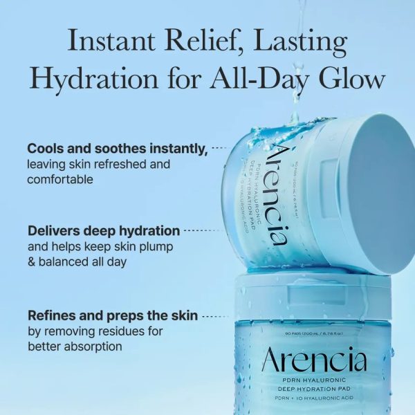 Arencia PDRN + Hyaluronic Deep Hydration Pads 90ea 200ml